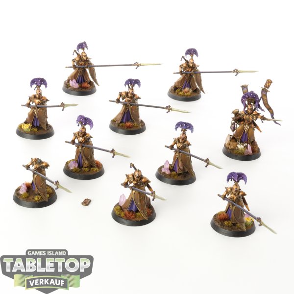 Lumineth Realm Lords - 10x Vanari Auralan Wardens - bemalt