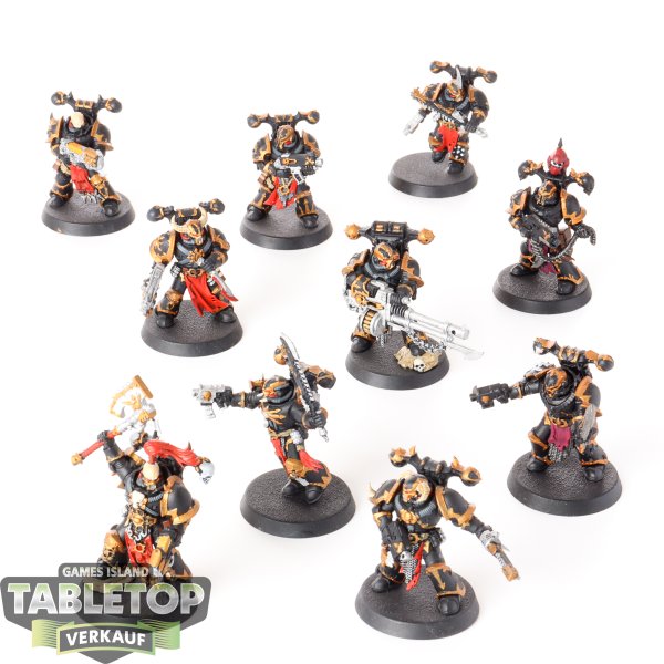 Adepta Sororitas - 10x Chaos Space Marines - bemalt