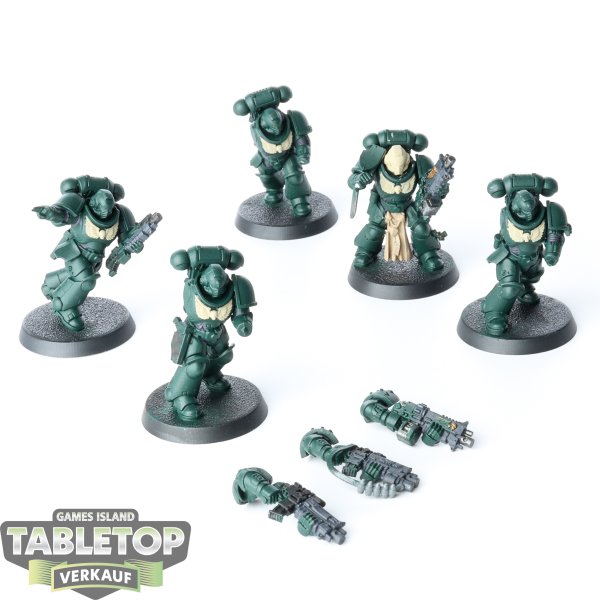 Dark Angels - 5 Intercessors - teilweise bemalt