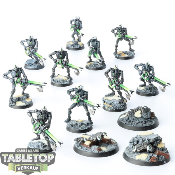 Necrons - 10 Warriors - bemalt