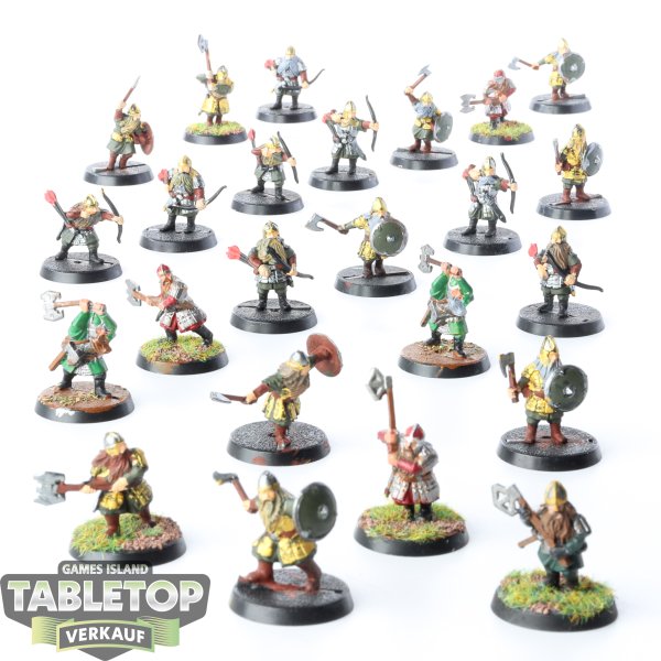 HdR Figuren - Gut - 24 Dwarf Warriors - teilweise bemalt
