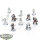Genestealer Cults - 10 Neophyte Hybrids - teilweise bemalt