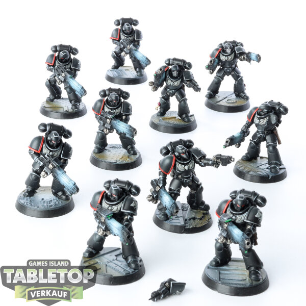 Raven Guard - 10 x Primaris Hellblasters - bemalt