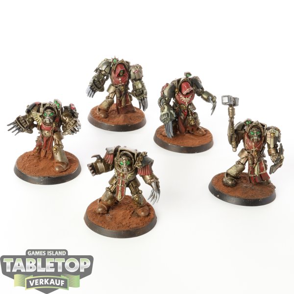 Dark Angels - 5 Terminator Assault Squad - bemalt