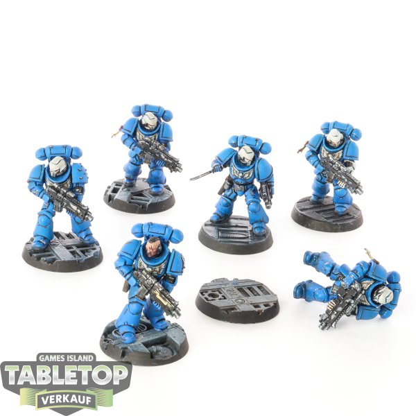 Space Marines - 6 Primaris Intercessors - bemalt