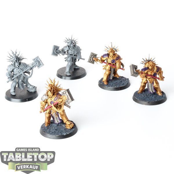 Stormcast Eternals - 5 x Retributors - teilweise bemalt