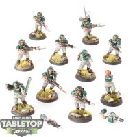 Astra Militarum - 10 Cadian Shock Troops klassisch - bemalt