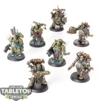 Death Guard - 7x Plague Marines - bemalt