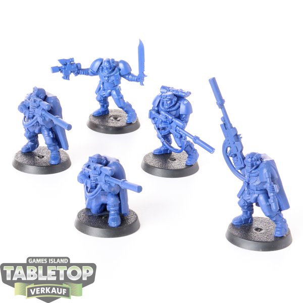 Space Marines - 5x Scouts with Sniper Rifles - klassisch - unbemalt