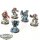 Space Wolves - 5 x Grey Hunters - teilweise bemalt