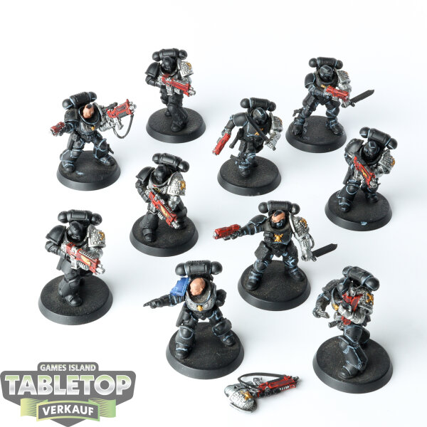 Space Marines - 10x Primaris Intercessors - teilweise bemalt