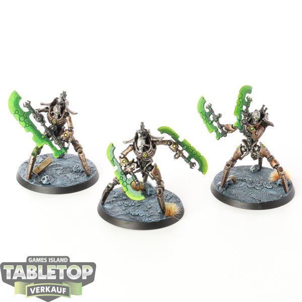 Necrons - 3x Skorpekh Destroyers - bemalt