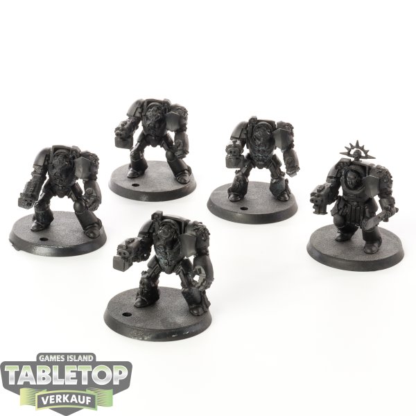 Space Marines - 5 Terminator Squad klassisch - grundiert