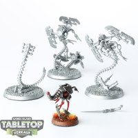 Necrons - 3 x Ophydian Destroyers & Plasmacyte -...