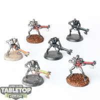 Necrons - 6 x Necron Warriors klassisch - teilweise bemalt