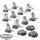 Necrons - 10 Necron Warriors & 3 Scarabs - teilweise bemalt