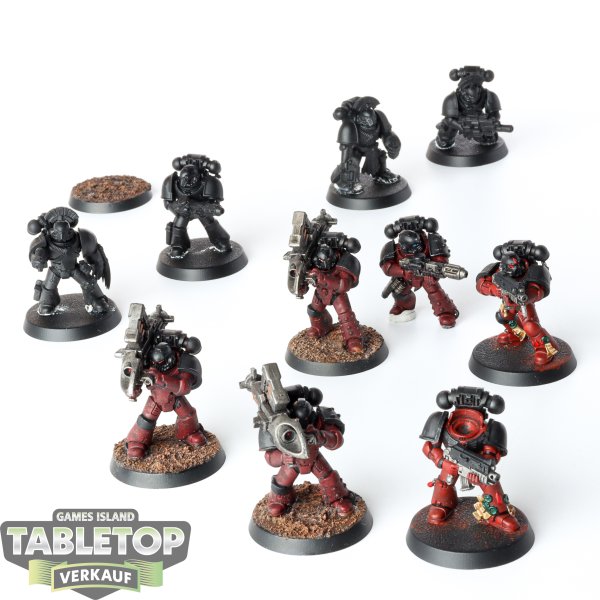 Space Marines - 10 Tactical Marines - teilweise bemalt