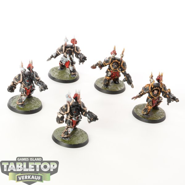 Chaos Space Marines - 5 x Chaos Terminator Squad - teilweise bemalt