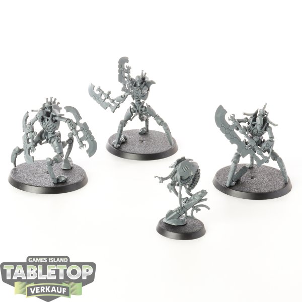 Necrons - 3 x Skorpekh Destroyers & Plasmacyte - unbemalt
