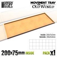 Green Stuff World - MDF Movement Trays - 200x75mm