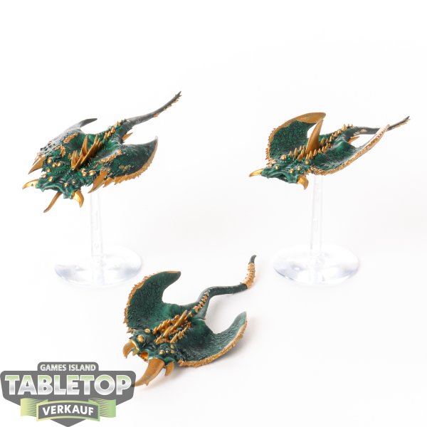 Disciples of Tzeentch - 3x Screamers of Tzeentch - teilweise bemalt