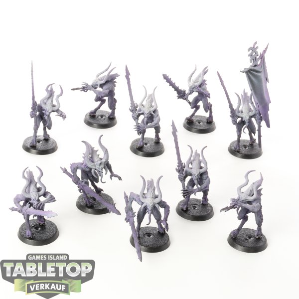 Blades of Khorne - 10 x Daemons Of Khorne Bloodletters - teilweise bemalt