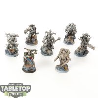 Death Guard - 7 x Plague Marines - bemalt