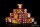 Baron of Dice - Dwarfen Gold 16mm Square Corner Dice (25)