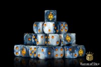 Baron of Dice - Golden Tome 16mm Round Corner Dice (25)