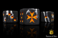 Baron of Dice - Knight Templar, Gold 16mm Square Corner...