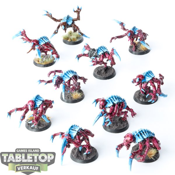 Genestealer Cults - 10 Purestrain Genestealers - bemalt