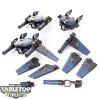 Tau Empire - Remora Drone Stealth Fighters - bemalt