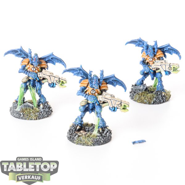 Tau Empire - 3 Vespid Stingwings - bemalt