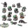 Orks - 12x Ork Boyz - klassisch - teilweise bemalt