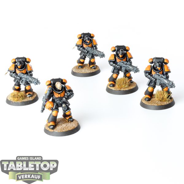 Space Marines - 5 Primaris Intercessors - bemalt