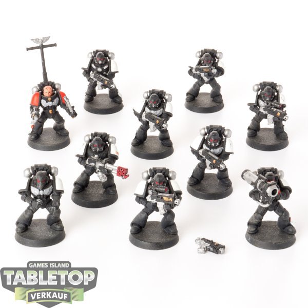 Space Marines - 10x Tactical Marines - klassisch - teilweise bemalt