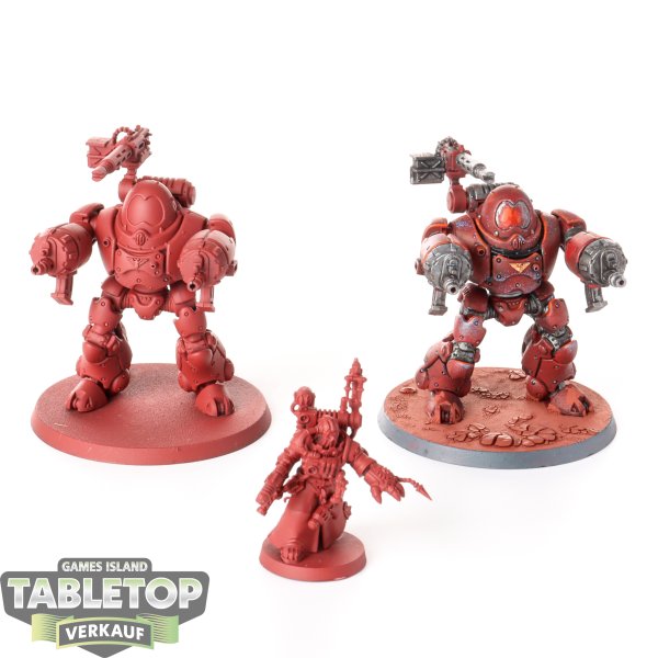 Adeptus Mechanicus - 2x Kastelan Robots - teilweise bemalt