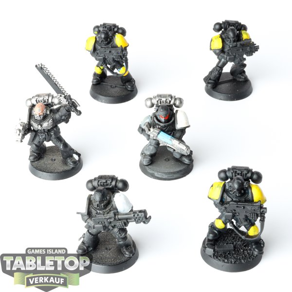 Space Marines - 6 Tactical Squad - teilweise bemalt