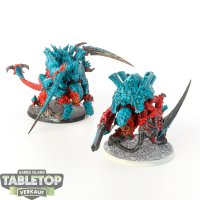 Tyraniden - 2x Old One Eyes Carnifex Brood - teilweise...