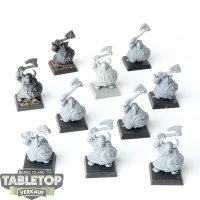 Dwarfen Mountain Holds - 10 Dwarf Clan Warriors - unbemalt