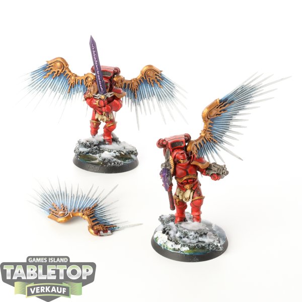 Blood Angels - 2x Sanguinary Guard - gut bemalt