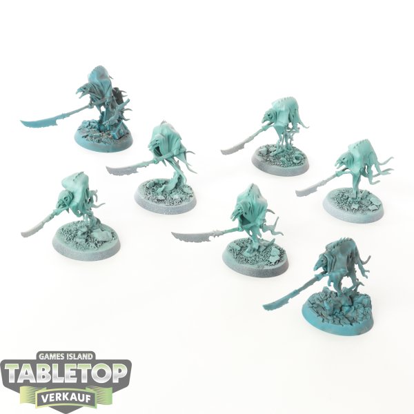 Nighthaunt - 7 x Glaivewraith Stalkers - teilweise bemalt