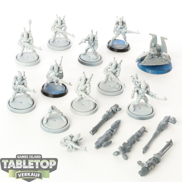 Craftworlds - 10 x Guardian Defenders & Heavy Weapons Platform klassisch - teilweise bemalt