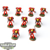 Blood Angels - 9 Assault Marines, klassisch - bemalt