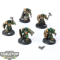 Horus Heresy - 5 x Salamanders Legion Firedrakes - bemalt