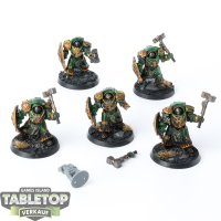 Horus Heresy - 5 x Salamanders Legion Firedrakes - bemalt