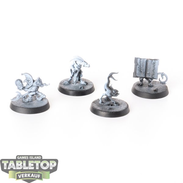 Warhammer Quest - 4x Silver Tower Chaos Familiar - grundiert