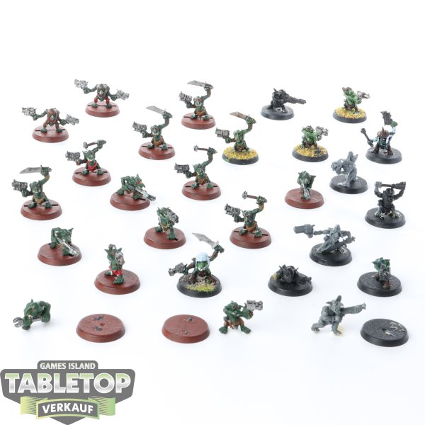 Orks - 27 Grots klassisch - teilweise bemalt