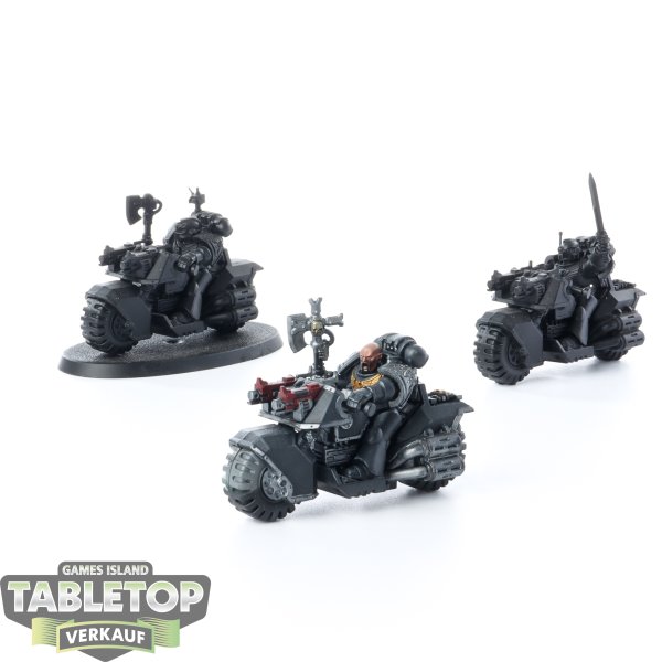 Deathwatch - 3 Bikers - grundiert