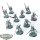 Chaos Daemons - 10 x Daemons Of Khorne Bloodletters - teilweise bemalt